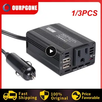 1/3PCS Car Power Inverter 12V uz 220V piepīpētāja Kontaktdakšu 230V Sprieguma Pārveidotājs USB Universālā Kontaktligzda, Auto Piederumi