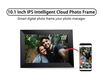 10.1 Collu Smart WiFi Digitālais Foto Rāmis 1280x800 IZŠĶIRTSPĒJAS IPS LCD Touch Screen, 360°funkcija Auto-Pagrieztu, Kustības Sensors, Iebūvēts 32GB Atmiņas
