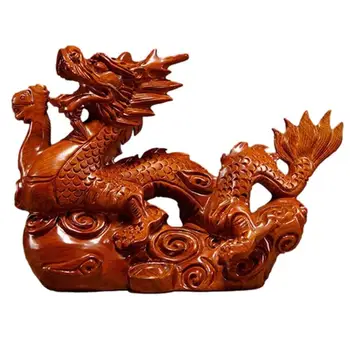1gb Labi, Laimīgais Pūķis Ķīniešu Zodiaks Divpadsmit Statuja Pūķa Statuja, Dzīvnieku Skulptūru Figūriņas Desktop displejs Apdare
