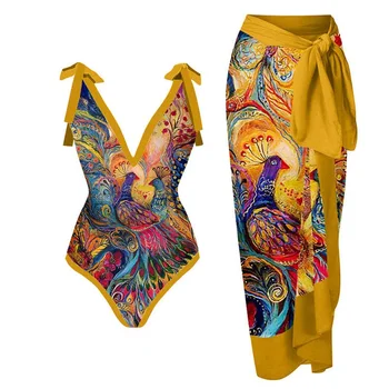 2023 Jaunas Ielidošanas Push Up Sievietes Bikini Komplekts Ar Ziedu Rakstu Iespiesti Savirmot Bikini Strappy Pārsējs Peldkostīmi Brazīlijas Biquini Peldkostīms