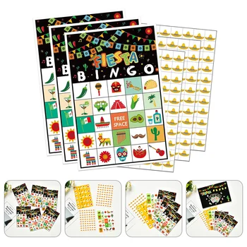 24 Spēlētāju Puses Spēle Bingo Papīra Kartēm Intelektuālo Attīstību Plaything Piederumi Piederums Jautri