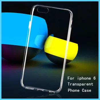 2gab/daudz Iphone6 Mīksto TPU Case Cover, Apple Iphone 6 6G 4.7 Collu Mobilā Tālruņa pilnīgi Skaidrs, Caurspīdīga Lietā