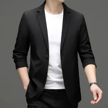 5510-Vīriešu modes gadījuma mazo vīriešu uzvalku korejiešu versiju slim uzvalks 108 jaka tīrtoņa krāsas jaka