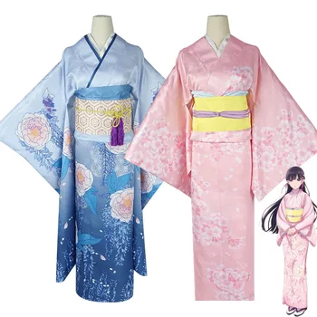 Anime Mani Laimīgu Laulību Saimori Miyo kimono Cosplay Costum