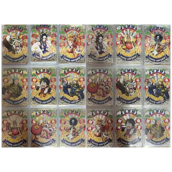 Anime VIENS GABALS Reti Metāla Refrakcijas Flash Karšu Luffy Sanji Zoro Robin Nami Rotaļlietas zēniem Kolekcionējamus Kartes, Dzimšanas diena Dāvanas