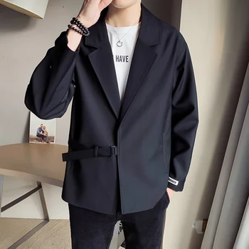 Augstas Kvalitātes Žakete Vīriešu Premium Vienkārši Modes korejas Tendence Elegants Ikdienas Jaunatnes Studentu Dienas Iepazīšanās Zaudēt Uzvalks Jaka