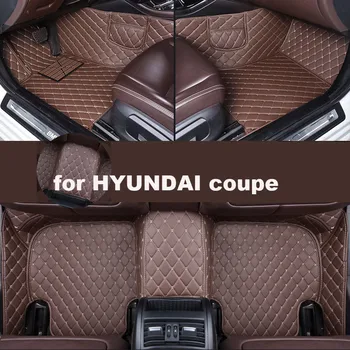 Autohome Automašīnas Grīdas Paklāji HYUNDAI Coupe 2009-2016 Gadu Modernizētas Versija Kāju Coche Piederumi Carpetscustomized