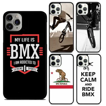 BMX Velosipēds, Ārkārtējas Sporta, Tālrunis Lietā Par iPhone 14 15 13 12 Mini XR XS Max Segums Apple 11 Pro Max 6S 8 7 Plus SE2020 Coque