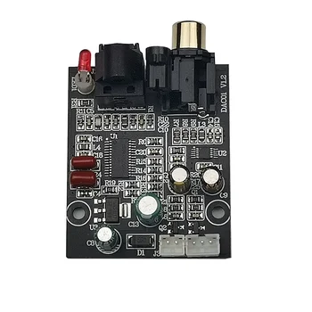 Digitālā Audio Dekodera DAC 24 Bitu 192K Optiskās Šķiedras Koaksiālie Dekoderi Signāla Ieejas Stereo skaņa Decod Skaņas Pastiprinātāja Modulis