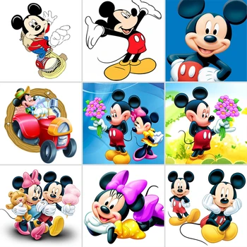Disney Anime Multfilmu Mickey Mouse Kanvas Glezna Plakāti un Izdrukas Anotācija Sienas Art Attēlus Dzīvojamā Istaba Mājas Apdare