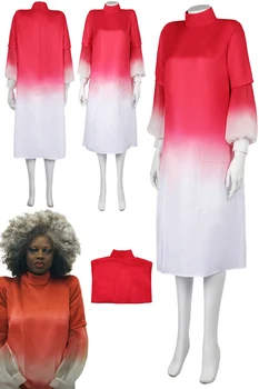 Dr. Volumnia Cosplay Sieviešu Sarkana Kleita Fantasy Apģērbs Filmu Bada Cosplay Spēle Noslēpt Kostīms Sieviešu Halloween Spēlē Uzvalks
