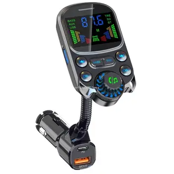 FM Raidītājs Automašīnas Bluetooth saderīgu 5.3 Uztvērējs Auto MP3 Atskaņotājs BT5.3 Dropship