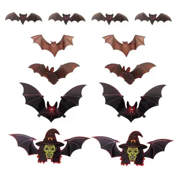 Halloween Bat Dekoru Halovīni Scary Bat Apdare Biedējošu Sikspārņi Sienas Dekori Mājas Dekoru Bat Apdare Sienas Vannas Halloween