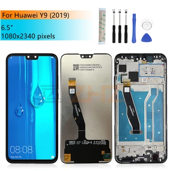 IPS LCD Huawei Y9 2019 Displejs, Touch Screen Digitizer Montāža Huawei Baudīt 9 Plus Ekrānu Nomaiņa 6.5