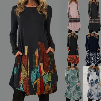 Jauna Versija, Valstu Modes Gadījuma Pavasara un Rudens Svārki Vasaras Kleita Drēbes Argent Vestido De Fiesta Mujer Para Una Bsp