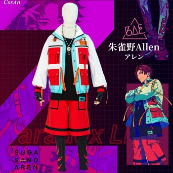 Jauns Anime Paradokss Dzīvot Allen Cosplay Kostīmu Vīriešu Skaists Ielu Stilu, Formas, Darbības Personu Lomu Spēlē Apģērba S-XXL