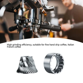 Kafijas Dzirnaviņas Disku, Kafijas Slīpēšanas Disku Core Komplekts Uzlabotai Griešanas Spējas Augsta Efektivitāte Piena Tējas Salons Viegli Nomainīt