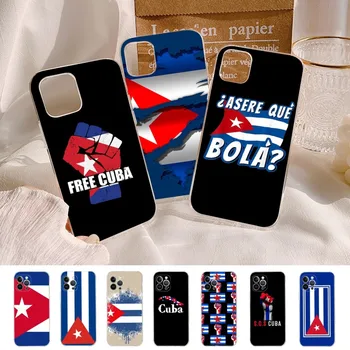 Kubas Karoga Tālrunis Lietā Par IPhone 14 13 12 11 Pro Max XS X XR SE 2020. gadam 6 7 8 Plus Mini Aizsardzības Apvalks