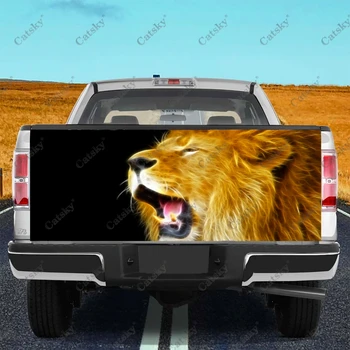 lauva mežonīgs dzīvnieks, Auto uzlīmes, kravas automašīnu aizmugures modifikācijas krāsošana piemērots kravas automašīnu sāpes iepakojuma piederumi uzlīmes