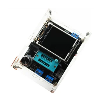 LCD Displejs GM328A Tranzistors Diode Testeri Kapacitāte EAR Sprieguma Frekvences Mērītājs PWM Kvadrātveida Viļņu Ģeneratora Komplekts(B)