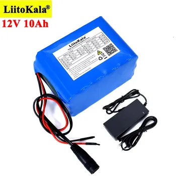 Liitokala 12V 10Ah 18650 li-lon akumulatora 10000mAh ar BMS, lai Uzraudzītu avārijas gaismas Nepārtraukta jaudas +12,6 V Lādētājs