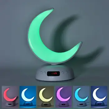 musulmaņu dāvanu mēness lampas bluetooth mp3 korāns skaļrunis app kontroles audio ciparu LED nakts gaisma korāns spēlētājs