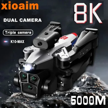 Par Xiaomi K10Max Dūkoņa 8K Professinal Trīs Kameras Platleņķa Optiskās Plūsmas Lokalizācijas Četru veidu Šķēršļu Izvairīšanās RC