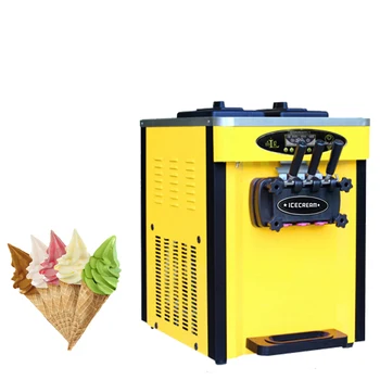 PBOBP Galda Soft Kalpot saldējuma Mašīna Komerciālām Elektriskām Saldējumu Veidotājiem Darbvirsmas 3 Flavors saldējuma Mašīna 110V, 220V