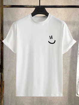 Smaids Print T-Krekls Vīriešu Ikdienas Apkalpes Kakla Īstermiņa Piedurknēm Modes Vasaras T-Krekli, Topi, Regulāri un Lielajam Tees