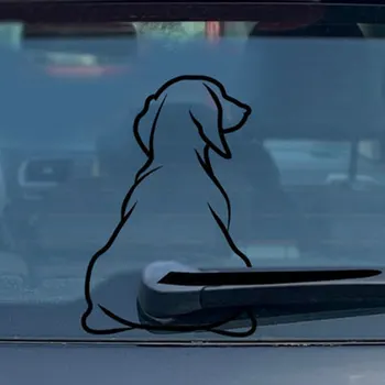 Smieklīgi Suns Kustīgu Asti, Auto Uzlīmes, Logu Tīrītāju Uzlīmes Suns Uzlīmi Auto Aizmugurē Uzlīme Tīrītājs Asti Uzlīmes Vējstikla Interesanti