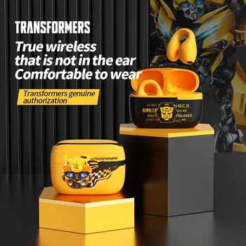 Transformatoru TF-T05 Spēļu Austiņas Bluetooth 5.3 HIFI Skaņas Austiņas ar Auss Klipsi Wireless Touch Kontroli Earbuds