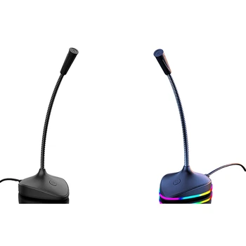 USB Konferenču Mikrofons, Gooseneck Mikrofons, Ar skaņas Izslēgšanas Pogu, kas Piemērots Dators