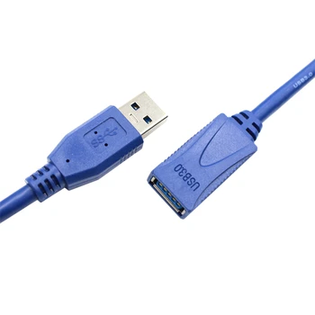USB3.0 Sieviešu un Vīriešu pagarinātāja Kabelis USB 3.0 High Speed Data Transfer Extender Ekranētu Kabeli Ar USB3.0 Datu Kabelis 1M
